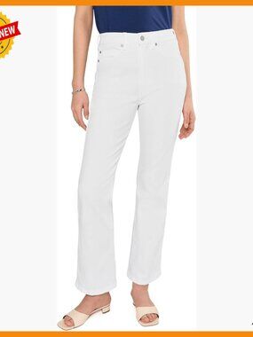 High-Rise Bootcut Jeans 30" Inseam Stretch Cotton Regular Fit